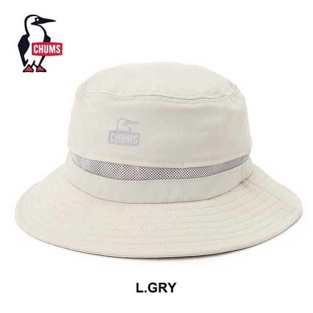 チャムス キッズ 帽子 ハット 男の子 女の子 Chums CH25-1062 Kid's Work Out Sunshade Hat キッズワークアウトサンシェードハット UVカット 日よけ ブラック グレー 春夏 メール便 (240331)