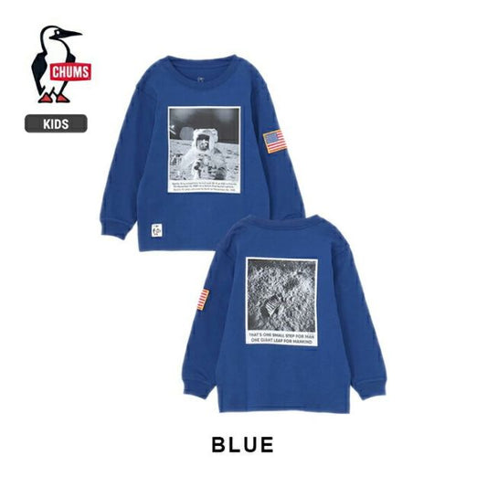 チャムス チャムス 長袖 ロンT スウェット キッズ CHUMS CH21-1410 KD キッズスペースフォトブラッシュドロングスリーブTシャツSPACE PHOTO BRD L/S T メール便 (250904)