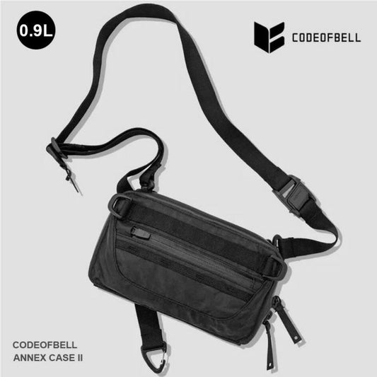 コードオブベル スリングバッグ ANNEX CASE II アネックスケース2 Code of Bell ショルダーポーチ ECOPAK 防水 財布 旅行 ミニバッグ RFID CODE OF BELL ANNEX CASE II  BLK ショルダーポーチ (231205)