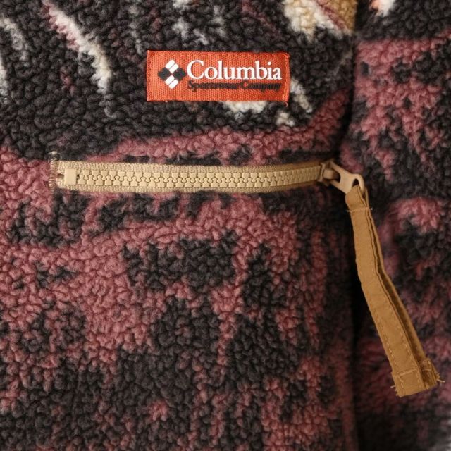 コロンビア COLUMBIA AM4498 ヘルヴェティアII プリントハーフスナップフリース ヘルヴェティアII プリントハーフスナップフリース AM4498 メンズ レディース ユニセックス フリース レトロ オリジナル柄 パイルフリース ハーフスナップ インターナショナルサイズ (250828)