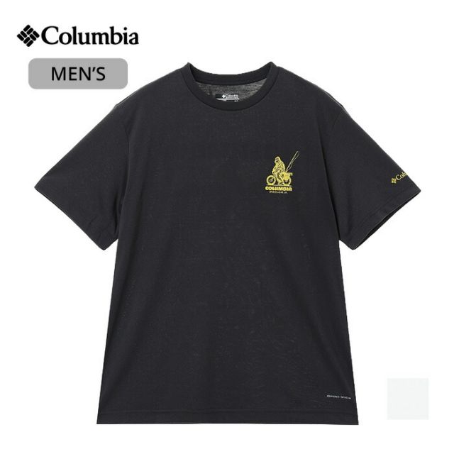 コロンビア Tシャツ メンズ 半袖 速乾 UVカット Columbia AJ3185 シダートレイルバックグラフィックTシャツ 吸汗速乾 アウトドア キャンプ スポーツ カジュアル メール便 (260316)