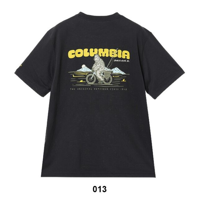 コロンビア Tシャツ メンズ 半袖 速乾 UVカット Columbia AJ3185 シダートレイルバックグラフィックTシャツ 吸汗速乾 アウトドア キャンプ スポーツ カジュアル メール便 (260316)