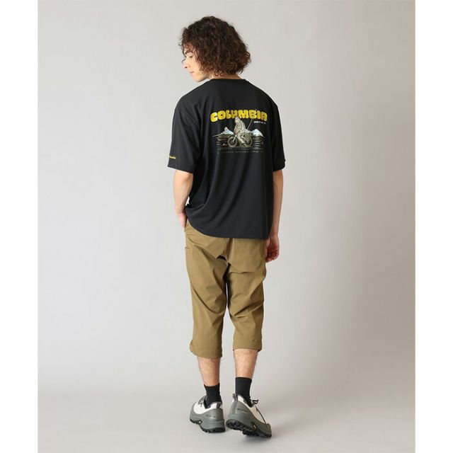 コロンビア Tシャツ メンズ 半袖 速乾 UVカット Columbia AJ3185 シダートレイルバックグラフィックTシャツ 吸汗速乾 アウトドア キャンプ スポーツ カジュアル メール便 (260316)