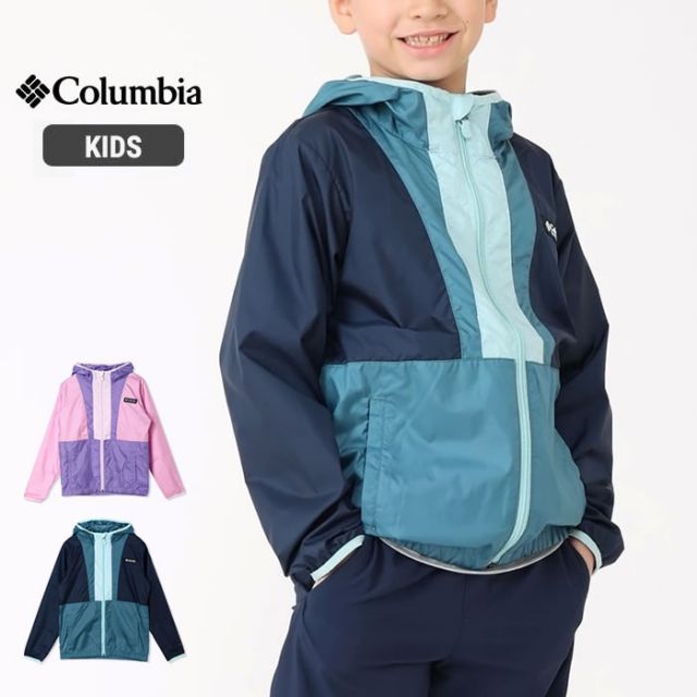 コロンビア キッズ アウターColumbia SY0247  Back Bowl Hdd Windbreaker バックボールフーデッドウィンドブレーカー 子供 (240321)