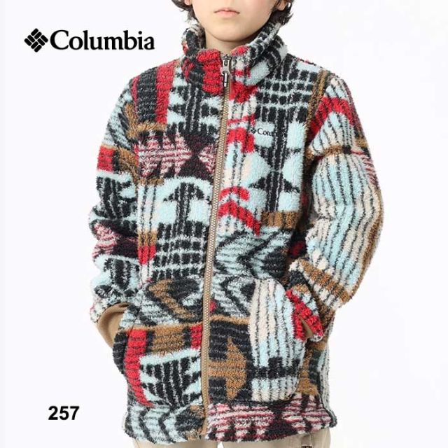 コロンビア フリース ジャケット キッズ Columbia AB0083 ラゲッドリッジ II シェルパフルジップ アウター 子供  (230918)