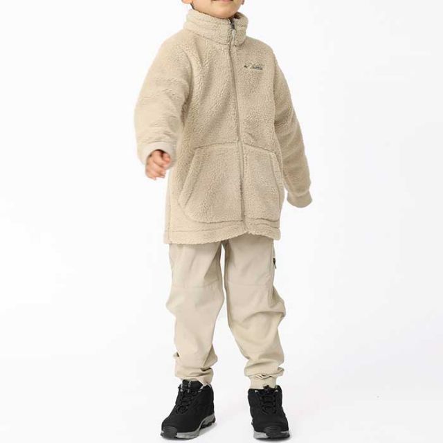 コロンビア フリース ジャケット キッズ Columbia AB0083 ラゲッドリッジ II シェルパフルジップ アウター 子供  (230918)