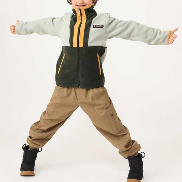 コロンビア フリース キッズ バックボールフルジップフリース 男の子 女の子 ユニセックス columbia AY1893 Back Bowl II Full Zip Fleece 秋冬 長年愛されるカラーブロックデザイン アウトドア タウンユース 秋冬 防寒 軽量 (240908)