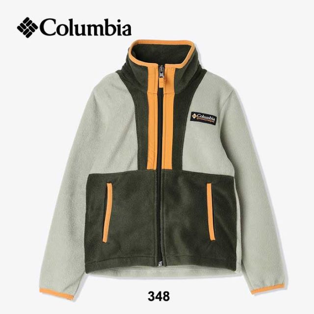 コロンビア フリース キッズ バックボールフルジップフリース 男の子 女の子 ユニセックス columbia AY1893 Back Bowl II Full Zip Fleece 秋冬 長年愛されるカラーブロックデザイン アウトドア タウンユース 秋冬 防寒 軽量 (240908)