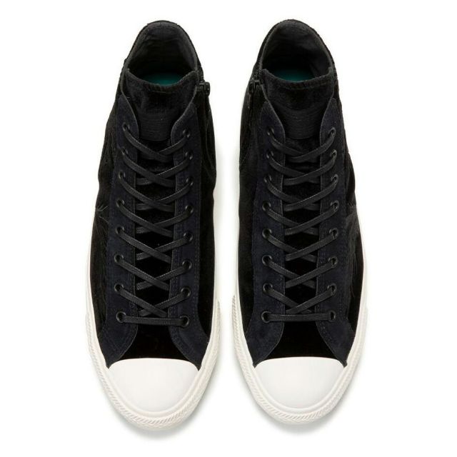 コンバース スケートボーディング ブレイクスター SK 上野心平 HI+ スニーカー CONVERSE SKATEBOARDING BREAKSTAR SK SHINPEI UENO HI+ スケシュー ハイカット ベルベット 鳳凰 刺繍 メタルジッパー ブラック 25.5 26 26.5 27 27.5 28 28.5 29 BREAKSTAR SK SHINPEI UENO HI