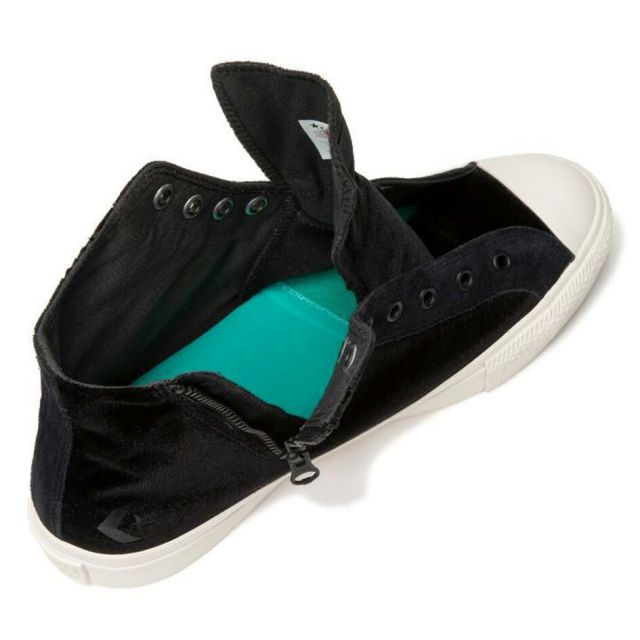 コンバース スケートボーディング ブレイクスター SK 上野心平 HI+ スニーカー CONVERSE SKATEBOARDING BREAKSTAR SK SHINPEI UENO HI+ スケシュー ハイカット ベルベット 鳳凰 刺繍 メタルジッパー ブラック 25.5 26 26.5 27 27.5 28 28.5 29 BREAKSTAR SK SHINPEI UENO HI