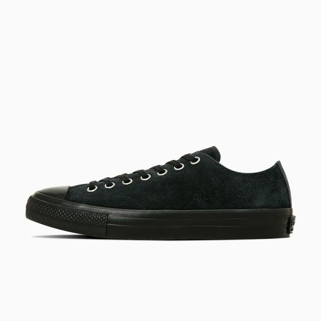 コンバース CONVERSE 33701900 ALL STAR OX オールスター スケート仕様 ローカット スエード ブラックモノクローム メンズ レディース ユニセックス スケートボード カップインソール搭載 REACT SK スペアシューレース付属 (20250818)