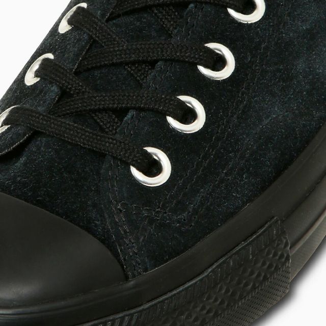 コンバース CONVERSE 33701900 ALL STAR OX オールスター スケート仕様 ローカット スエード ブラックモノクローム メンズ レディース ユニセックス スケートボード カップインソール搭載 REACT SK スペアシューレース付属 (20250818)