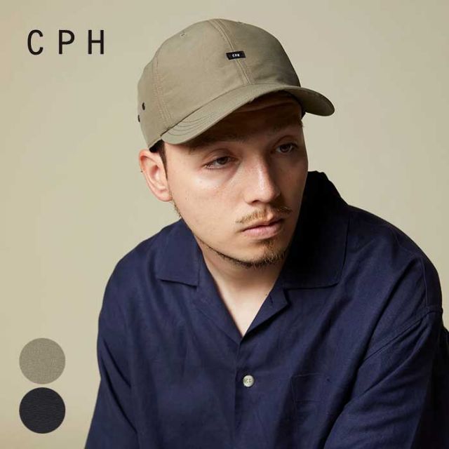 CPH シーピーエイチ キャップ 06-98 6 JET CAP / RE CONHN 帽子 ワンポイント 春夏 メンズ レディース ユニセックス ブラック カーキ フリーサイズ コットン ナイロン ドライ 深め  (240326)