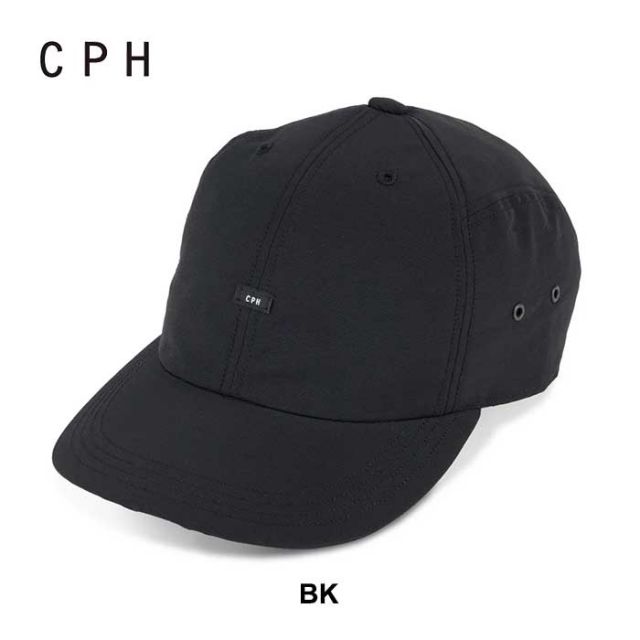 CPH シーピーエイチ キャップ 06-98 6 JET CAP / RE CONHN 帽子 ワンポイント 春夏 メンズ レディース ユニセックス ブラック カーキ フリーサイズ コットン ナイロン ドライ 深め  (240326)