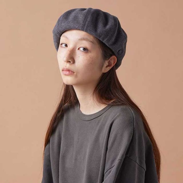 シーピーエイチ ベレー CPH 60-03 メンズ レディース ユニセックス 帽子 チャコール ブラック ベーシック シンプル 秋冬 (241107)
