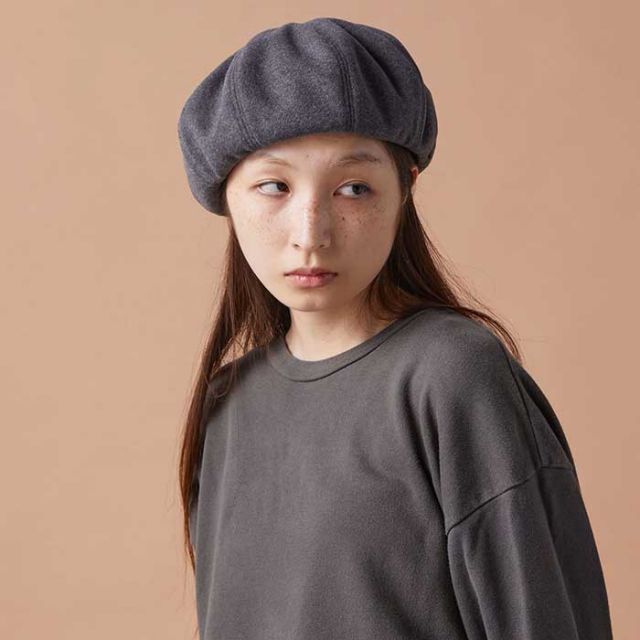 シーピーエイチ ベレー CPH 60-03 メンズ レディース ユニセックス 帽子 チャコール ブラック ベーシック シンプル 秋冬 (241107)