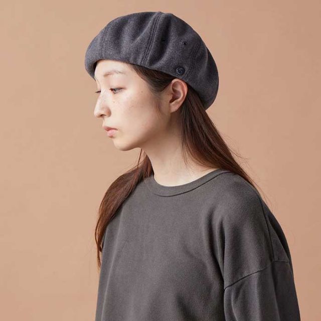 シーピーエイチ ベレー CPH 60-03 メンズ レディース ユニセックス 帽子 チャコール ブラック ベーシック シンプル 秋冬 (241107)