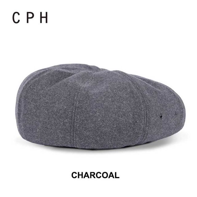 シーピーエイチ ベレー CPH 60-03 メンズ レディース ユニセックス 帽子 チャコール ブラック ベーシック シンプル 秋冬 (241107)