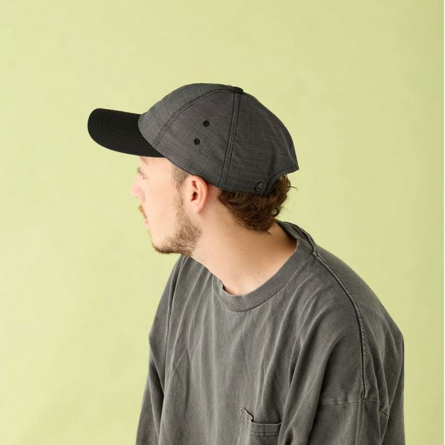 シーピーエイチ ヘッドウェア バギーキャップ クールマックス ブラック CPH BAGGY CAP COOLMAX BLACK キャップ メンズ レディース 帽子 軽量 吸水速乾 通気性 調整可能 ストリート カジュアル 07-60  BLK Q メール便 (260319)