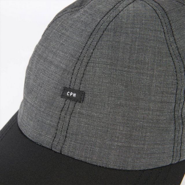 シーピーエイチ ヘッドウェア バギーキャップ クールマックス ブラック CPH BAGGY CAP COOLMAX BLACK キャップ メンズ レディース 帽子 軽量 吸水速乾 通気性 調整可能 ストリート カジュアル 07-60  BLK Q メール便 (260319)