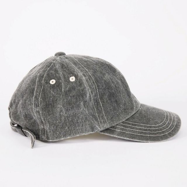 シーピーエイチ ヘッドウェア ディープ6パネルキャップ ピグメントブラック CPH DEEP 6 PANEL CAP PIGMENT BLACK キャップ メンズ レディース 帽子 深め コットン 日本製 フェード加工 サイズ調整 ストリート カジュアル 07-63  BLK Q メール便 (260319)