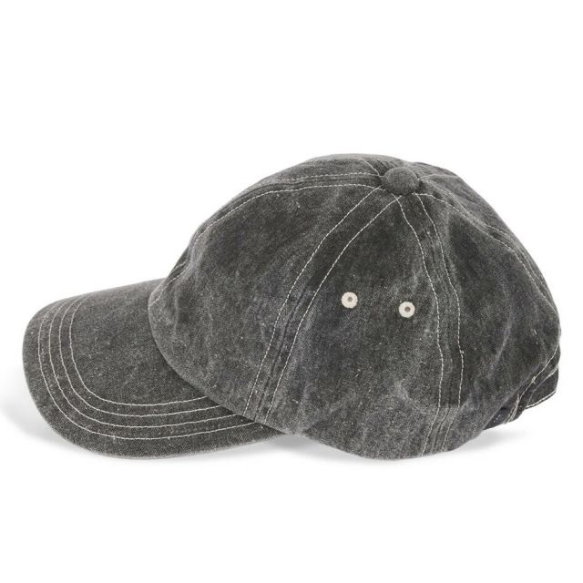 シーピーエイチ ヘッドウェア ディープ6パネルキャップ ピグメントブラック CPH DEEP 6 PANEL CAP PIGMENT BLACK キャップ メンズ レディース 帽子 深め コットン 日本製 フェード加工 サイズ調整 ストリート カジュアル 07-63  BLK Q メール便 (260319)