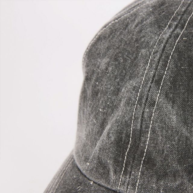 シーピーエイチ ヘッドウェア ディープ6パネルキャップ ピグメントブラック CPH DEEP 6 PANEL CAP PIGMENT BLACK キャップ メンズ レディース 帽子 深め コットン 日本製 フェード加工 サイズ調整 ストリート カジュアル 07-63  BLK Q メール便 (260319)