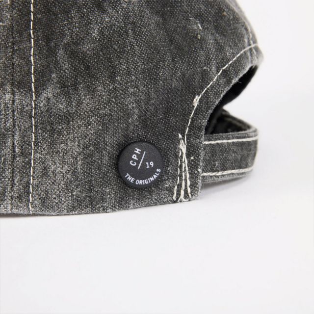 シーピーエイチ ヘッドウェア ディープ6パネルキャップ ピグメントブラック CPH DEEP 6 PANEL CAP PIGMENT BLACK キャップ メンズ レディース 帽子 深め コットン 日本製 フェード加工 サイズ調整 ストリート カジュアル 07-63  BLK Q メール便 (260319)