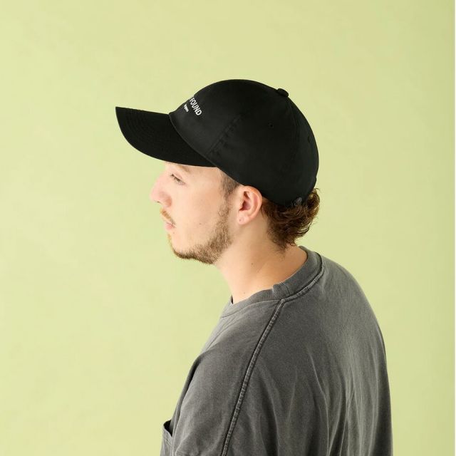 シーピーエイチ ヘッドウェア 6パネルキャップ ADS NOT FOUND ブラック ネイビー CPH 6 PANEL CAP ADS NOT FOUND BLACK NAVYメンズ レディース 帽子 ロゴキャップ 日本製 コットン混 調整可能 ストリート カジュアル 07-62 BLK Q (260319)