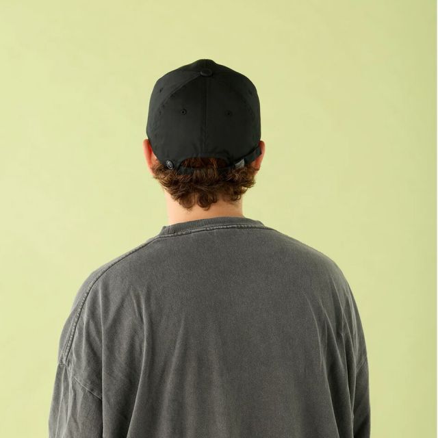 シーピーエイチ ヘッドウェア 6パネルキャップ ADS NOT FOUND ブラック ネイビー CPH 6 PANEL CAP ADS NOT FOUND BLACK NAVYメンズ レディース 帽子 ロゴキャップ 日本製 コットン混 調整可能 ストリート カジュアル 07-62 BLK Q (260319)