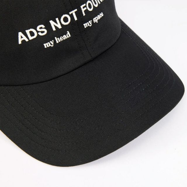 シーピーエイチ ヘッドウェア 6パネルキャップ ADS NOT FOUND ブラック ネイビー CPH 6 PANEL CAP ADS NOT FOUND BLACK NAVYメンズ レディース 帽子 ロゴキャップ 日本製 コットン混 調整可能 ストリート カジュアル 07-62 BLK Q (260319)
