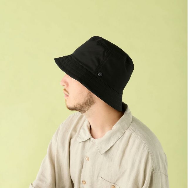 シーピーエイチ ヘッドウェア バケットハット スタンダード ブラック CPH BUCKET HAT STANDARD BLACK 30-55 メンズ レディース ハット 帽子 日本製 TCツイル 深め 軽量 通気性 調整可能 カジュアル CPH 30-55  BLK M/L メール便 (260319)