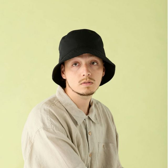 シーピーエイチ ヘッドウェア バケットハット スタンダード ブラック CPH BUCKET HAT STANDARD BLACK 30-55 メンズ レディース ハット 帽子 日本製 TCツイル 深め 軽量 通気性 調整可能 カジュアル CPH 30-55  BLK M/L メール便 (260319)