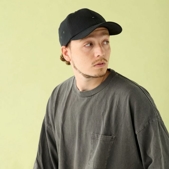 CPH シーピーエイチ 6ジェットキャップ リネンポリエステル 07-67 6 JET CAP LINEN & POLY BLACK ジェットキャップ ベースボールキャップ メンズ レディース 日本製 通気性 軽量 サイズ調整可能