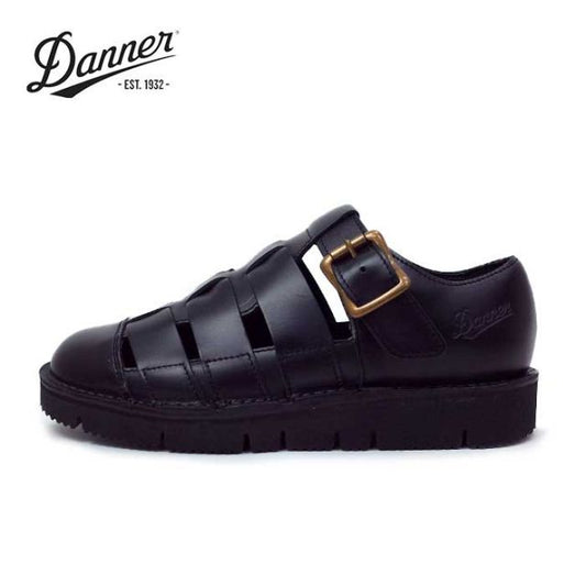 ダナー グルカサンダル レザーサンダル danner メンズ D217010 PITTOCK GURUKHA FLEX ブラック 日本製 黒 革 厚底  靴 シューズ 26cm 27cm  (240429)