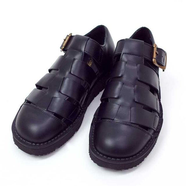 ダナー グルカサンダル レザーサンダル danner メンズ D217010 PITTOCK GURUKHA FLEX ブラック 日本製 黒 革 厚底  靴 シューズ 26cm 27cm  (240429)