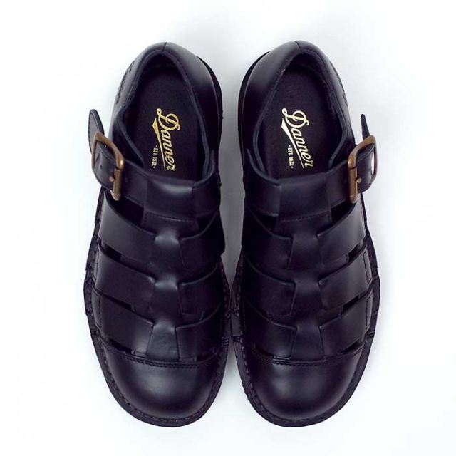 ダナー グルカサンダル レザーサンダル danner メンズ D217010 PITTOCK GURUKHA FLEX ブラック 日本製 黒 革 厚底  靴 シューズ 26cm 27cm  (240429)