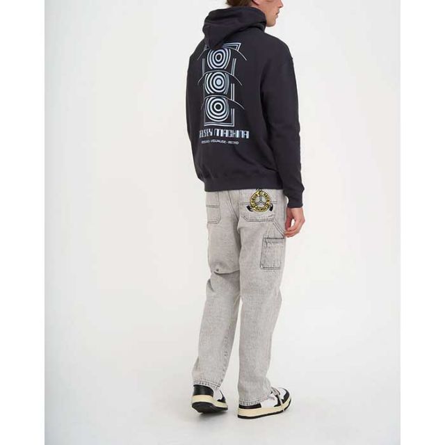 デウス エクス マキナ パーカー 裏起毛 メンズ レディース DEUS EX MACHINA DMF238978 RVR TECH HOODIE 長袖 トップス シンプル ストリート ブランド レディース 黒 グレー オーバーサイズ 大きめ ゆったり
