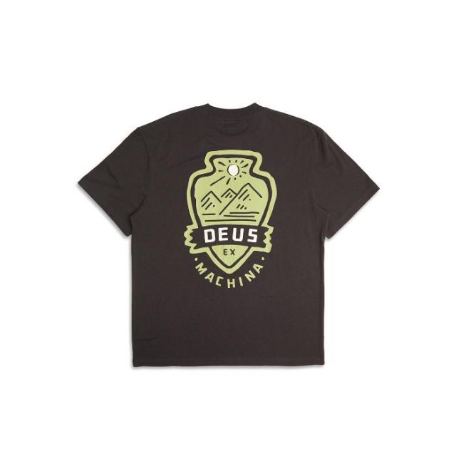 デウス tシャツ 半袖 deus Deus Ex Machina DMP241416B Out Doors Tee Anthracite  メール便 (240321)