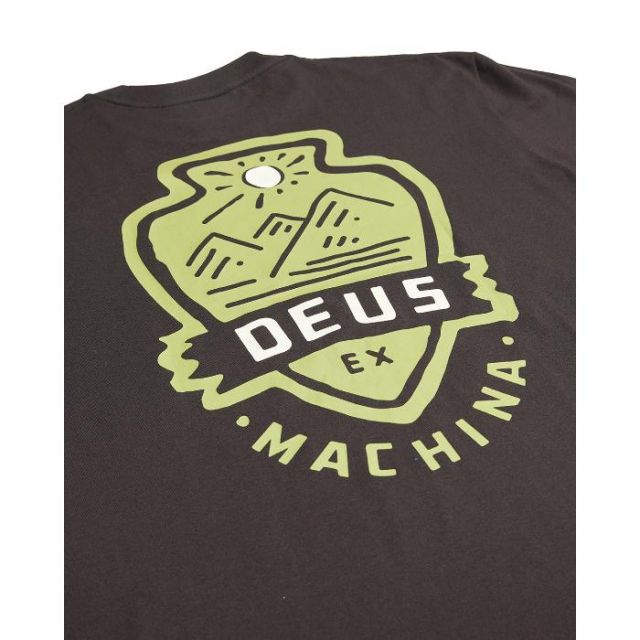 デウス tシャツ 半袖 deus Deus Ex Machina DMP241416B Out Doors Tee Anthracite  メール便 (240321)