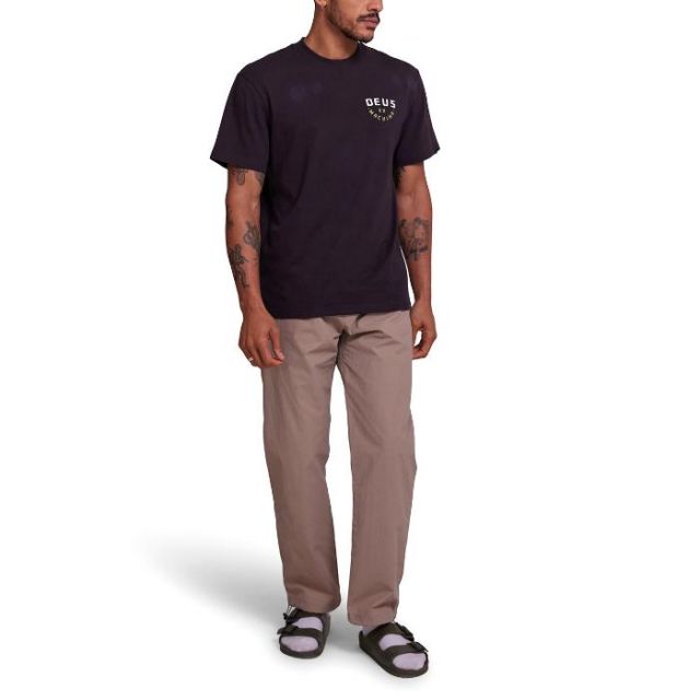 デウス tシャツ 半袖 deus Deus Ex Machina DMP241416B Out Doors Tee Anthracite  メール便 (240321)