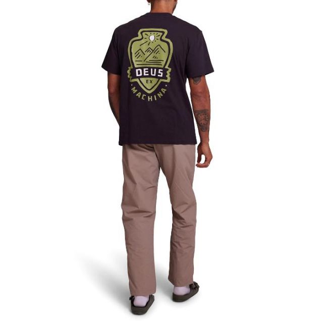 デウス tシャツ 半袖 deus Deus Ex Machina DMP241416B Out Doors Tee Anthracite  メール便 (240321)