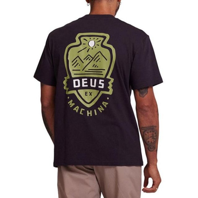 デウス tシャツ 半袖 deus Deus Ex Machina DMP241416B Out Doors Tee Anthracite  メール便 (240321)