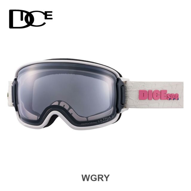 ダイス スノーゴーグル バンク DICE BK44570 / BK54570 (C-UL LGR/LSI) BANK 調光 ウルトラレンズ スノーボード スノボ スキー goggle [231020]