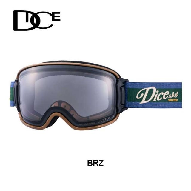 ダイス スノーゴーグル バンク DICE BK44570 / BK54570 (C-UL LGR/LSI) BANK 調光 ウルトラレンズ スノーボード スノボ スキー goggle [231020]