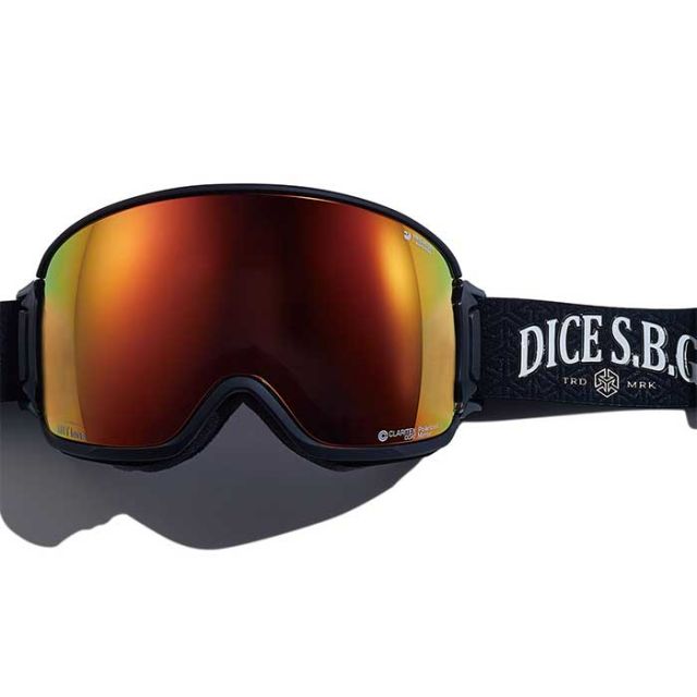 ダイス スノーボードゴーグル DICE バンク BK40892 (P-MIT GRY/RD) BANK スキー スノボ (241107)