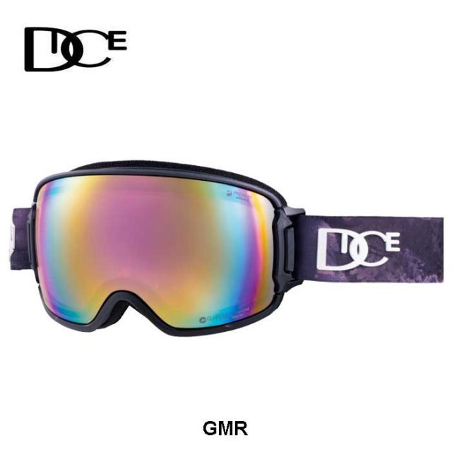 ダイス ゴーグル バンク DICE BK41361 BANK スキー スノボ スノーボード 男女兼用 ピンク偏光レンズ パステルピンクミラー  A-BLOWシステム レディース メンズ 冬 スポーツ (250130)