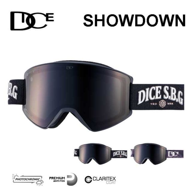 ダイス DICE ゴーグル ショーダウン SD45662 SHOWDOWN スキー スノボ スノーボード スノボ 調光レンズ 曇り止め UVカット メンズ レディース 冬 スポーツ (250130)