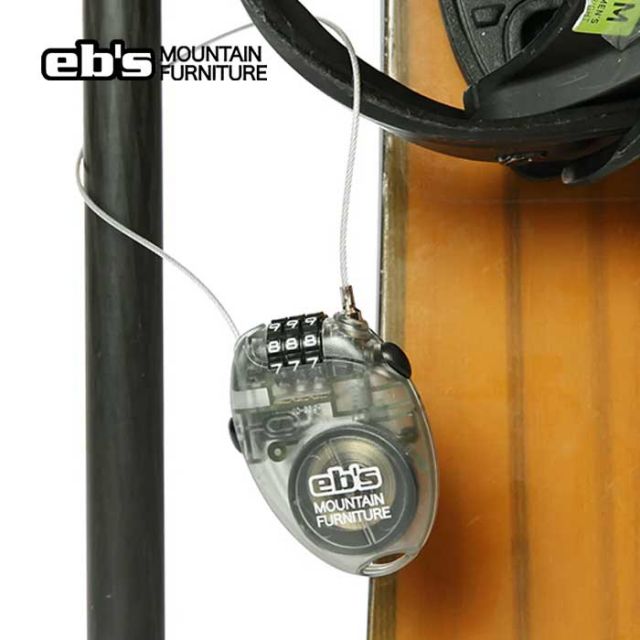 エビス ケーブルロック eb's CABLE LOCK SMOKE スノーボード スノボ 盗難防止  [メール便][221013]