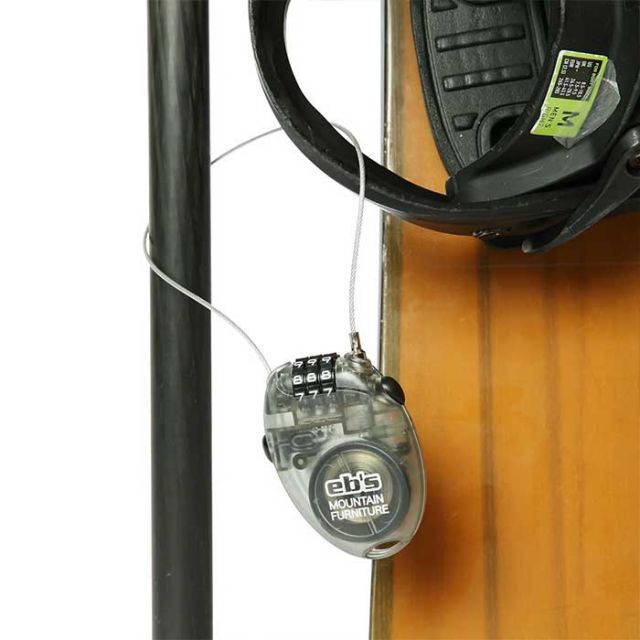 エビス ケーブルロック eb's CABLE LOCK SMOKE スノーボード スノボ 盗難防止  [メール便][221013]